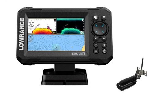 Lowrance Eagle 5 Splitshot HD Halradar GPS jeladóval