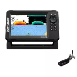   Lowrance EAGLE 7 Splitshot HD 200 és 455/800 kHz Splithot Downscan szonárral