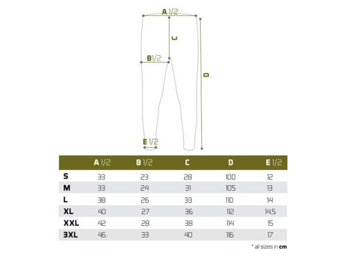 Thermo aláöltözet Delphin TUNDRA Manor / nadrág | XXXL