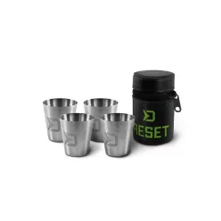   Rozsdamentes acél pohár készlet Delphin RESET 4in1 | 4x30ml