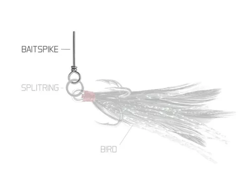 Delphin BAIT SPIKE tüske gumihalakhoz | L/30mm/10ks