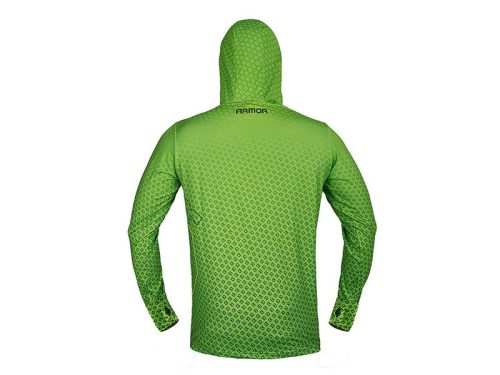 Delphin UV ARMOR 50+ Kapucnis hosszúujjú póló Neon XXXL  
