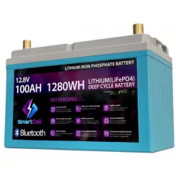 SmartCell lítium munka akkumulátor 100Ah 1280 WH   