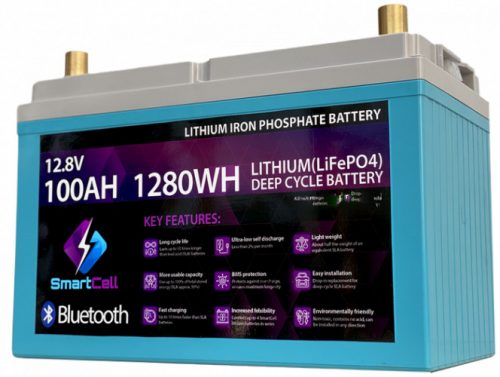 SmartCell lítium munka akkumulátor 100Ah 1280 WH