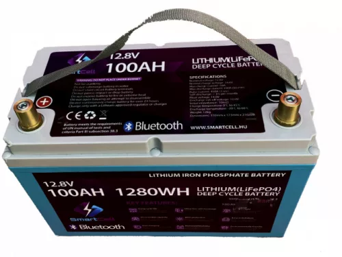 SmartCell lítium munka akkumulátor 100Ah 1280 WH   