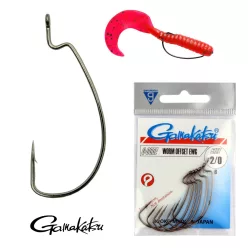 Gamakatsu Worm Offset EWG SL Horog 2/0 6db   