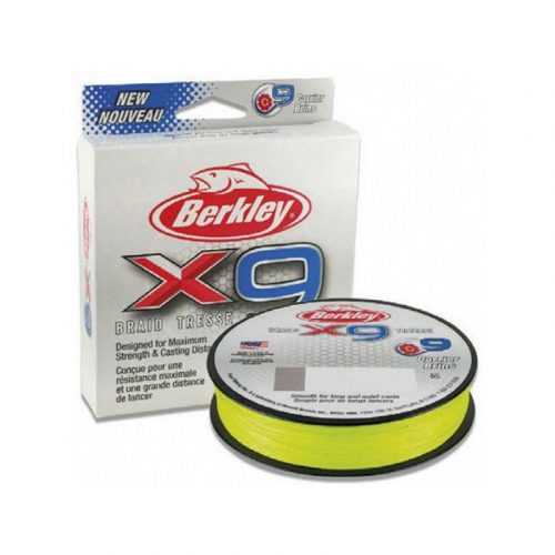 Berkley X9 fluoro green fonott zsinór 300m