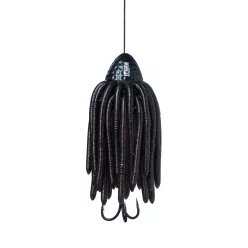 MADCAT WORMS Teaser BLACK 200g Treble 2/0