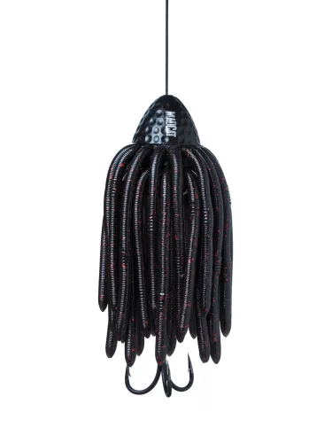 MADCAT WORMS Teaser BLACK 200g Treble 2/0