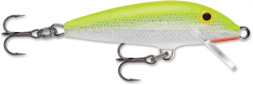 Rapala Original Floating Silver Fluorescent Chartreuse F07 SFC