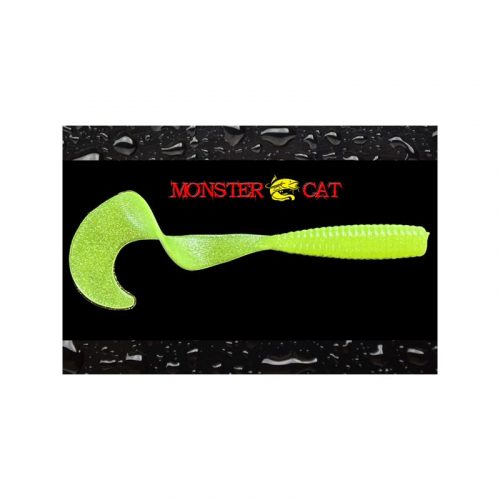 MONSTER CAT RATLLIN csörgős twister 15 cm - Yelow Green