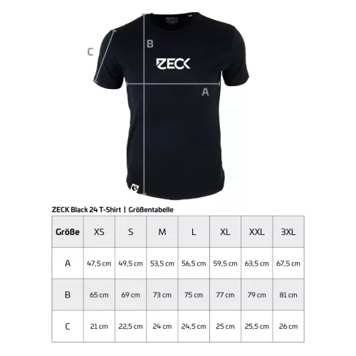 ZECK T-Shirt Black - Fekete Póló - több méretben S  