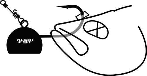 Black Cat Fire-Ball 1db 6/0 fekete 160g   