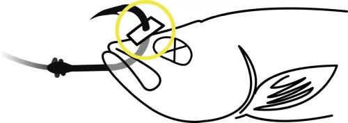 Black Cat Csalihal stopper 1,5m - fekete   