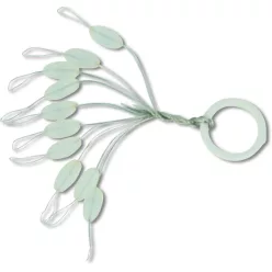 Black Cat Silicon Stopper, oval 10db 7mm   