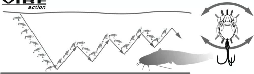 Black Cat BC Vibe 1db - fire tiger 12,5cm/120g  