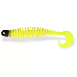 Black Cat Curly Worm yellow zombie Süllyedő 17cm/24g  