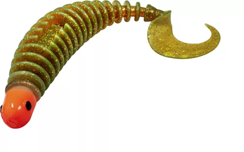 Black Cat Curly Worm motor oil Süllyedő 17cm/24g  