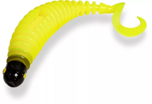 Black Cat Curly Worm yellow zombie Süllyedő 17cm/25g  
