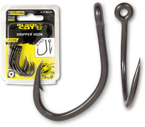 Black Cat Gripper Hook DG DG coating 6 db/cs Horog