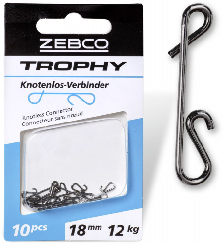 Zebco Trophy csomómentes összekötő 24mm - 26kg 10darab