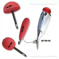   Quantum Mr. Pike Bait Pop Up Kit 3db csalihal lebegtető szett - piros   