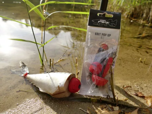 Quantum Mr. Pike Bait Pop Up Kit 3db csalihal lebegtető szett - piros   