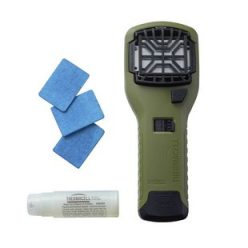   THERMACELL - OLIVAZÖLD KÉZI SZÚNYOGRIASZTÓ KÉSZÜLÉK   