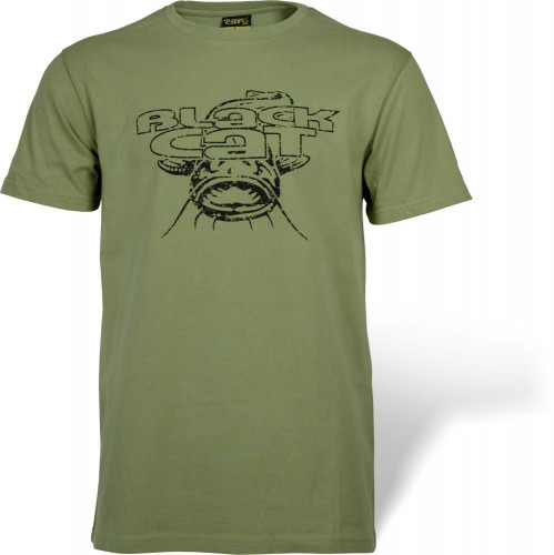 BLACK CAT MILITARY SHIRT ZÖLD PÓLÓ S  
