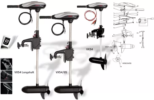 Rhino VX elektromos csónakmotor 65lbs