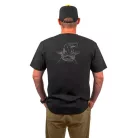 BLACK CAT LOGO BLACK TEE T-SHIRT