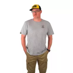 BLACK CAT GREY MARL T-SHIRT XL