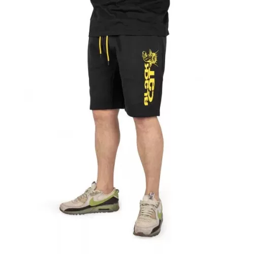 BLAC CAT BLACK JOGGER SHORTS L