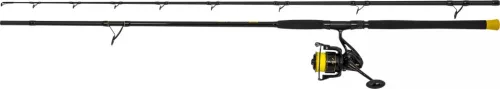 Black Cat Hard Core Combo Bank Rod 3,00m 600gr 2 részes Harcsázó Bot Black Passion FD 80 Orsóval és S-Line Zsinórral