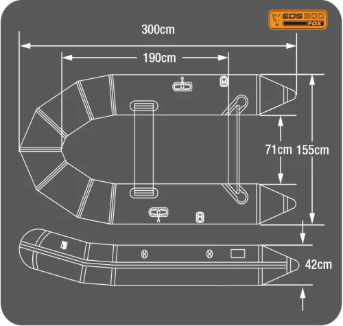 EOS 300 Boat-3.0m inflatable Boat - Slat Floor