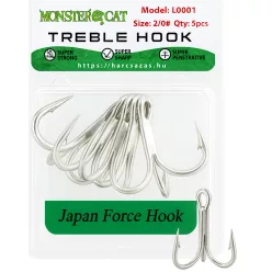 Monster Cat Japan Force 4X Treble Hook 5db/cs 6
