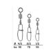 MONSTER CAT Rolling swivel with Crosslock snap 5 db/cs 70 kg