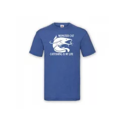   Monster Cat CATFISHING IS MY LIFE harcsás póló 2020 modell S