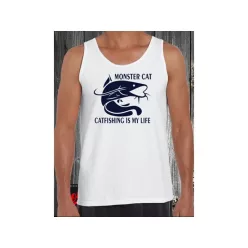 MONSTER CAT CATFISHING IS MY LIFE harcsás trikó XXL