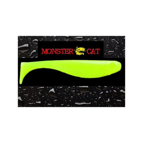 MONSTER CAT BIG RATLLIN csörgős gumihal 15 cm - Yelow Green