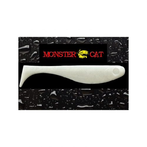 MONSTER CAT BIG RATLLIN csörgős gumihal 15 cm - Gray White