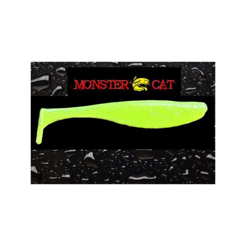 MONSTER CAT RATLLIN csörgős gumihal - Yellow Green