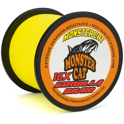 MONSTER CAT 16 SZÁLAS FONOTT ZSINÓR 300M 0,55MM YELLOW   