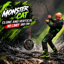MONSTER CAT CLONC AND VERICAL- NO LIMIT 180 CM  - kuttyogató és vertikálozó harcsázó bot