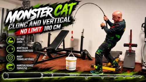 MONSTER CAT CLONC AND VERICAL- NO LIMIT 180 CM  - kuttyogató és vertikálozó harcsázó bot