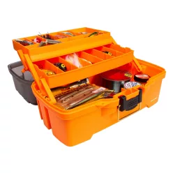Plano PLAMT6221 2TRAY TRANS SMOKE ORANGE