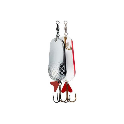 DAM FZ TÁMOLYGÓ VILLANTÓ TWIN SPOON SILVER/SILVER - DUPLA KANÁL 6,5cm/30g  