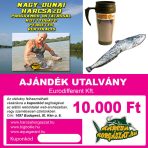 Horgász ajándék utalványok, horgász túra programok, promóciós termékek